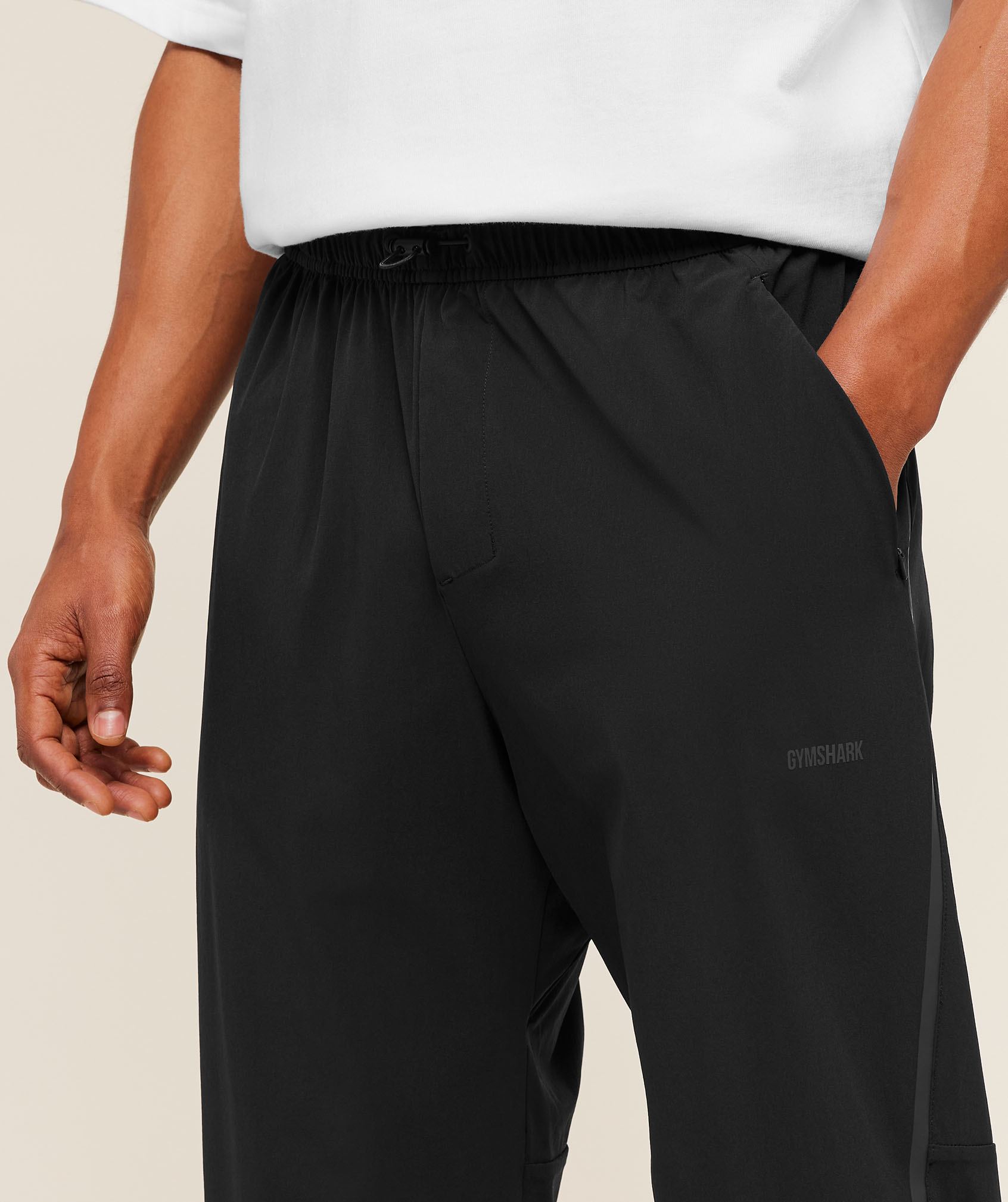 Gymshark Hybrid Zip Pants - Black | Gymshark
