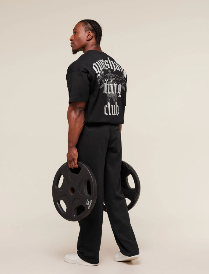 T-shirt De Sport Manches Longues Homme – Fitness, Extensible, Respirant, Noir, Taille Au Choix