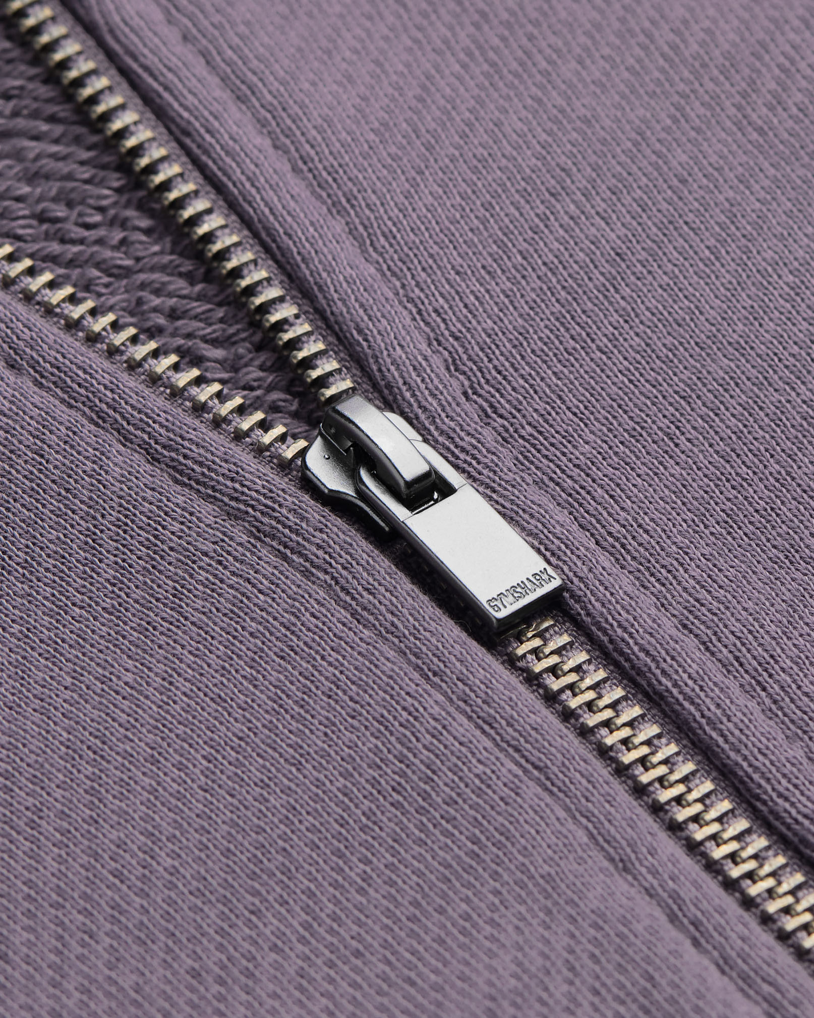 Gymshark everywear Cropped Zip Hoodie - Fog Purple | Gymshark