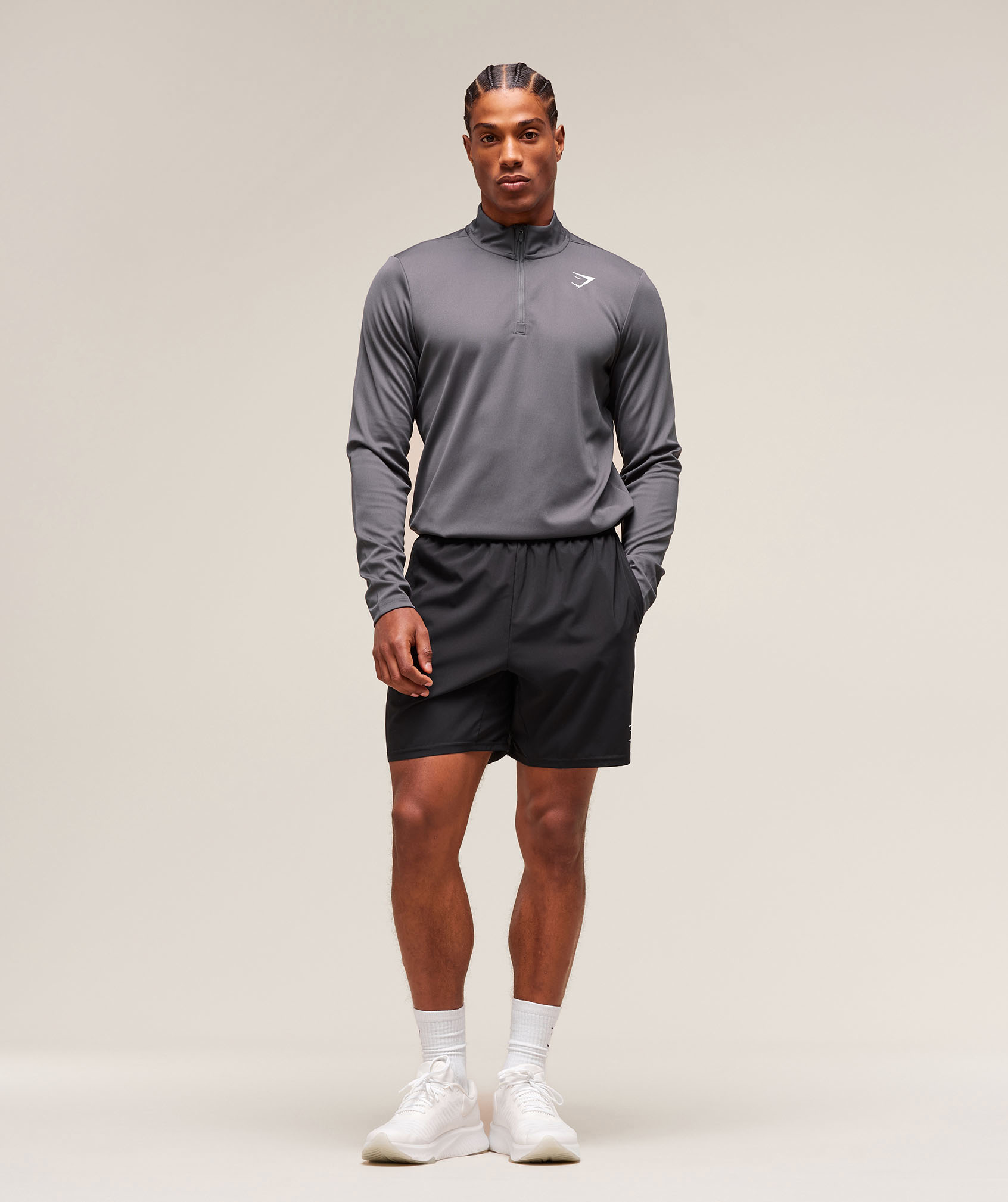 Gymshark Arrival 1/4 Zip Pullover - Navy | Gymshark