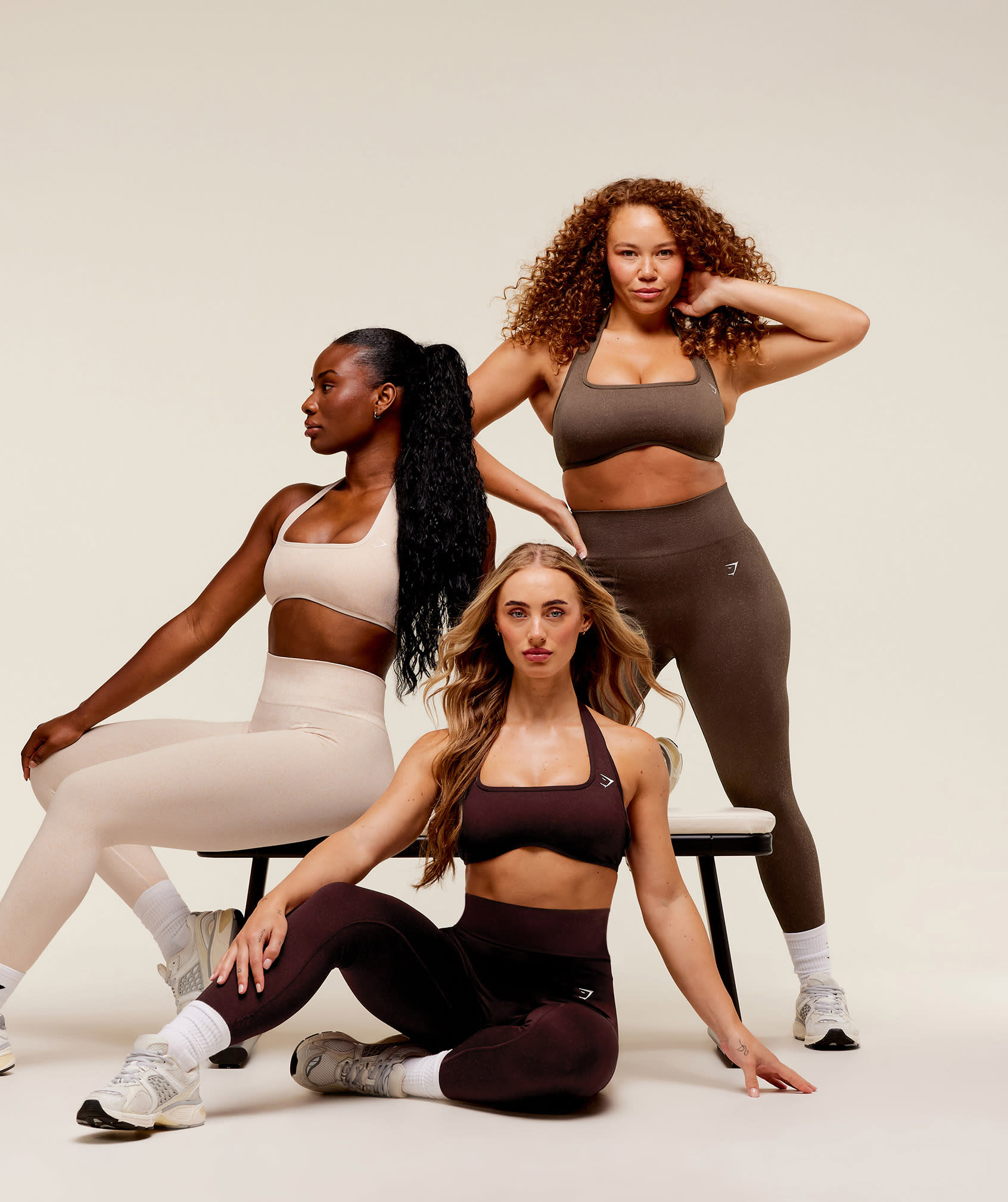 Adapt Fleck Seamless Leggings ENG-L-A0015 Coconut White B2A1B-WBDB-1169