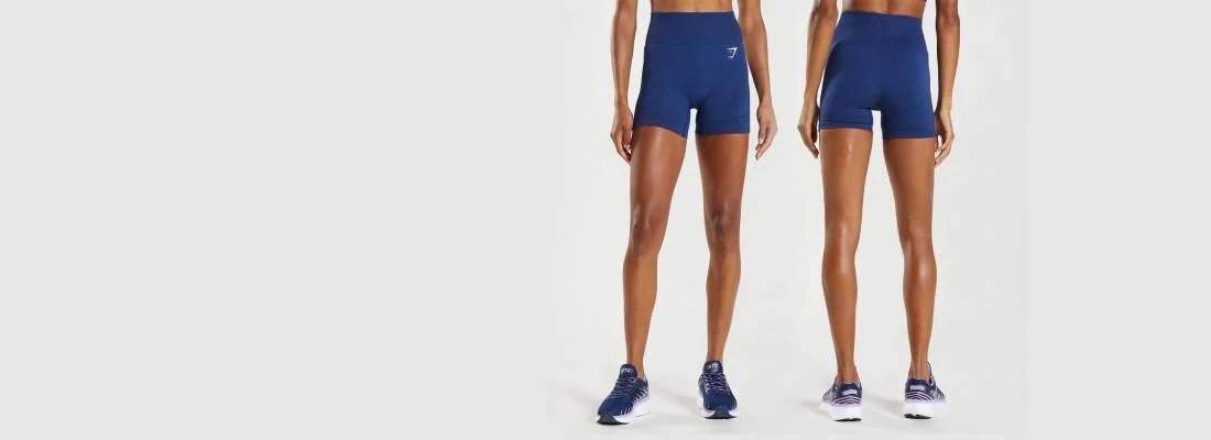 Women's training shorts Gymshark Apex Seamless Low Rise green
