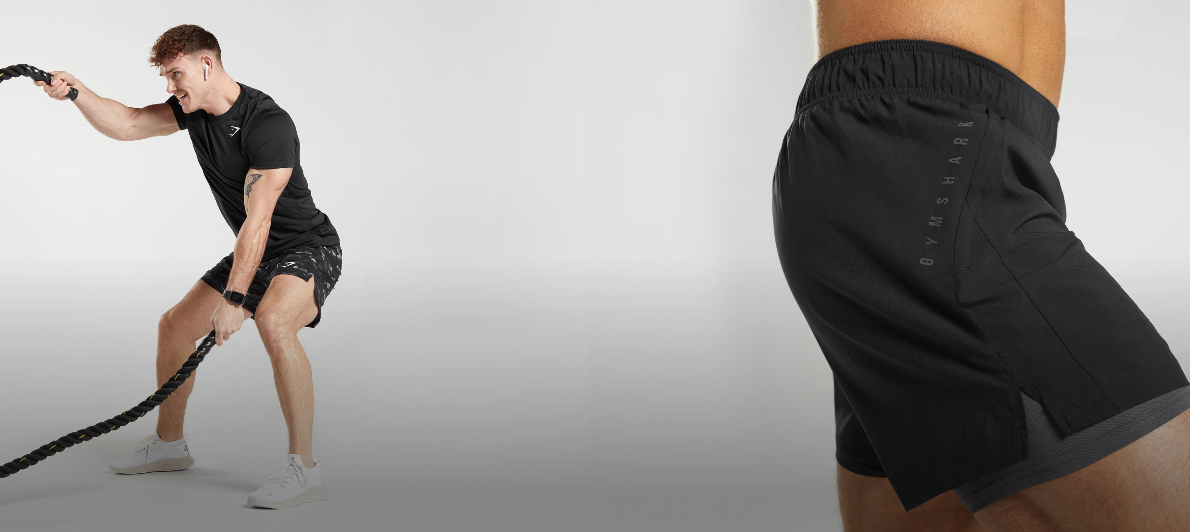 Gymshark Premium Crew Sock 1pk - White/Black | Gymshark