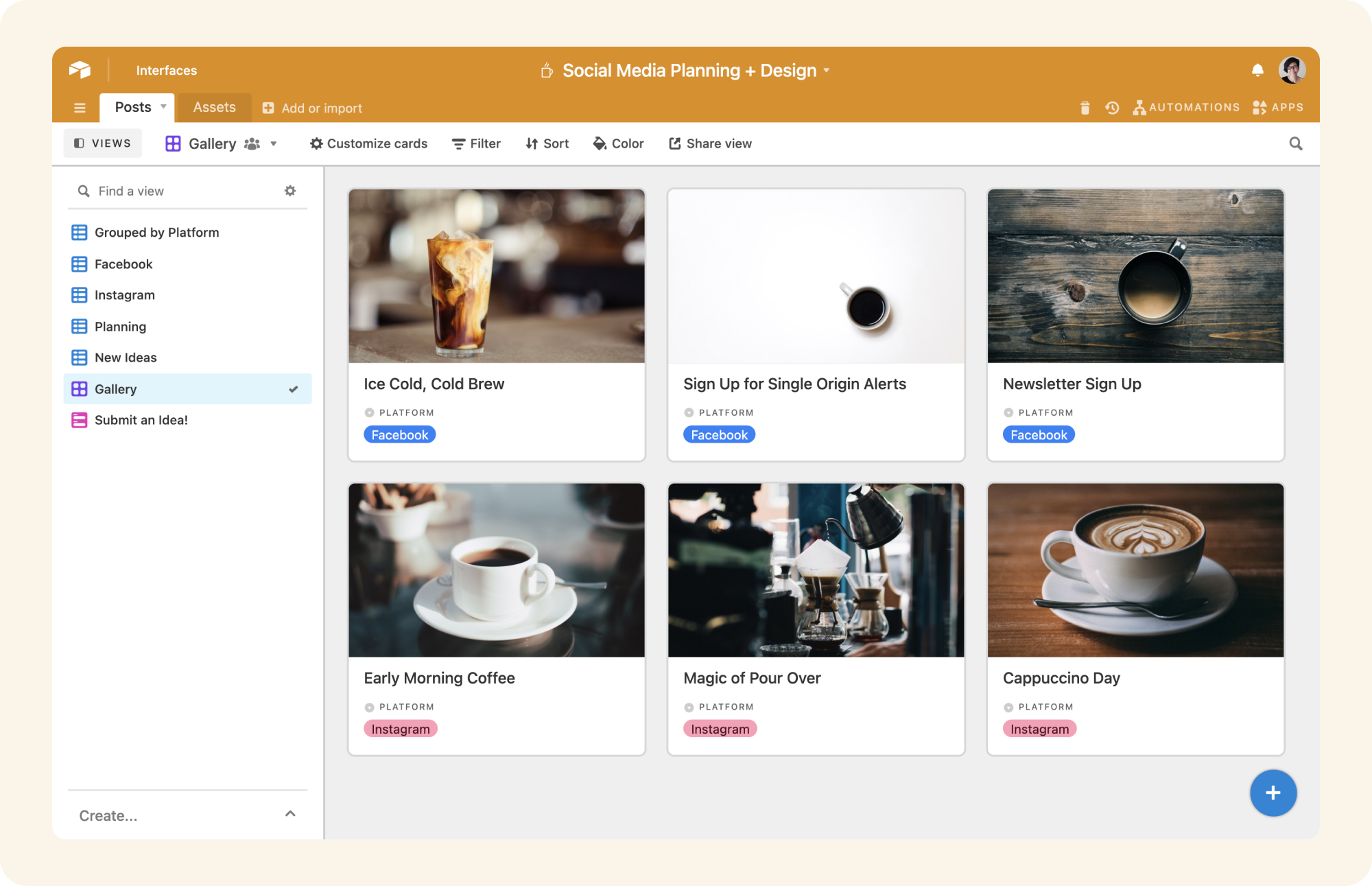 How to Create a Social Media Content Calendar | Airtable