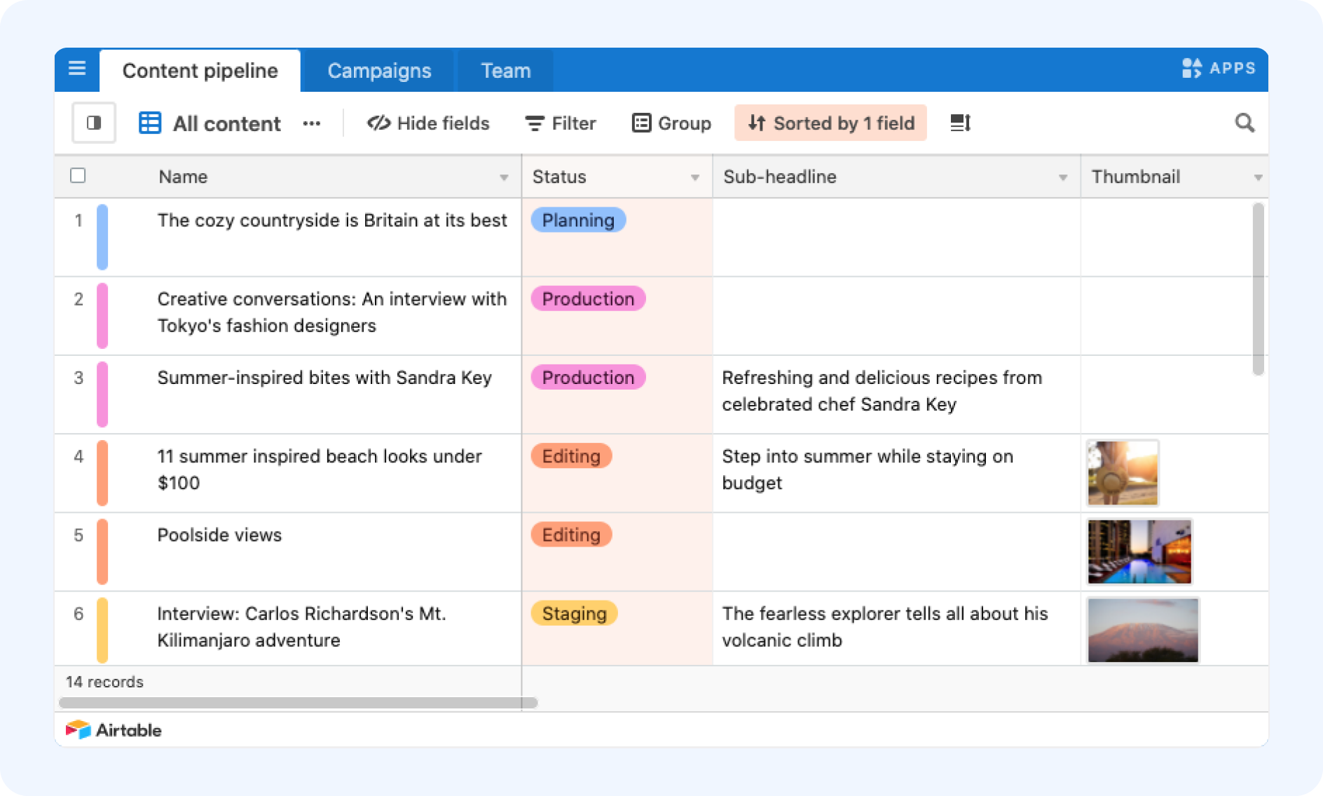 7 Free Editorial Calendar Templates for Marketing | Airtable