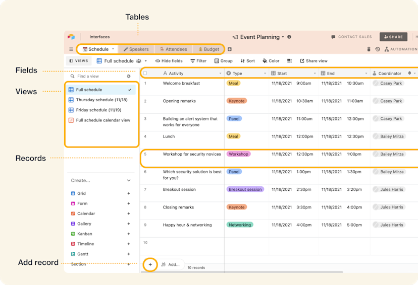 Quick Start: Try Airtable in 10 Minutes | Airtable Guides