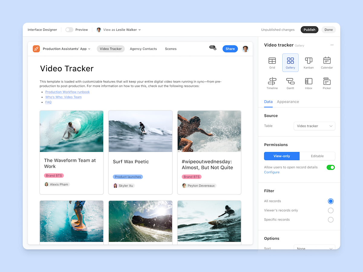 Interface Designer: Build Custom Visuals for Any Team | Airtable