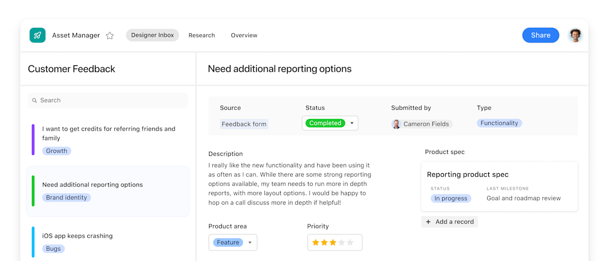 Interface Designer Build Custom Visuals for Any Team Airtable