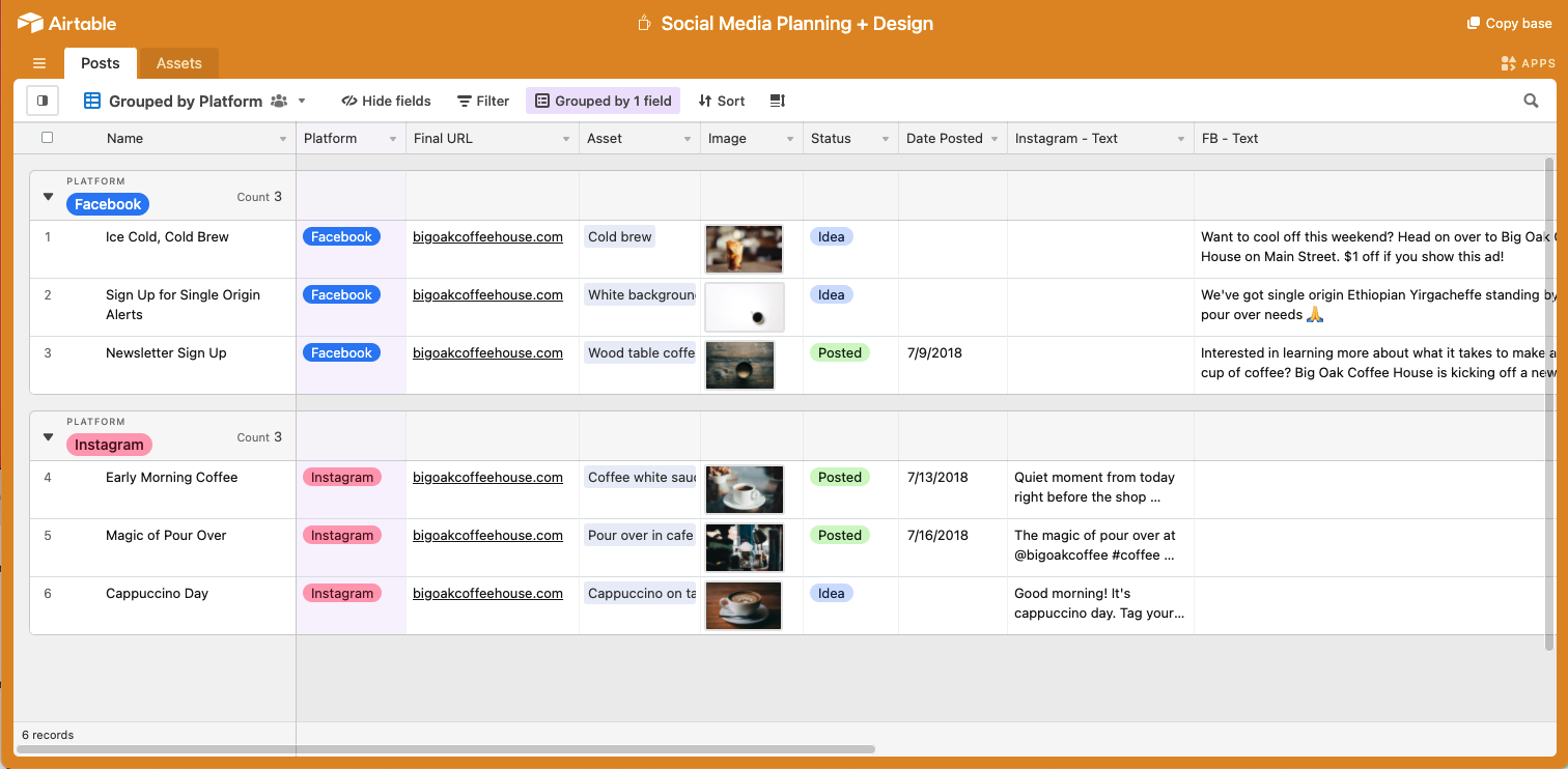 3 Social Media Calendar Templates to Plan Content | Airtable