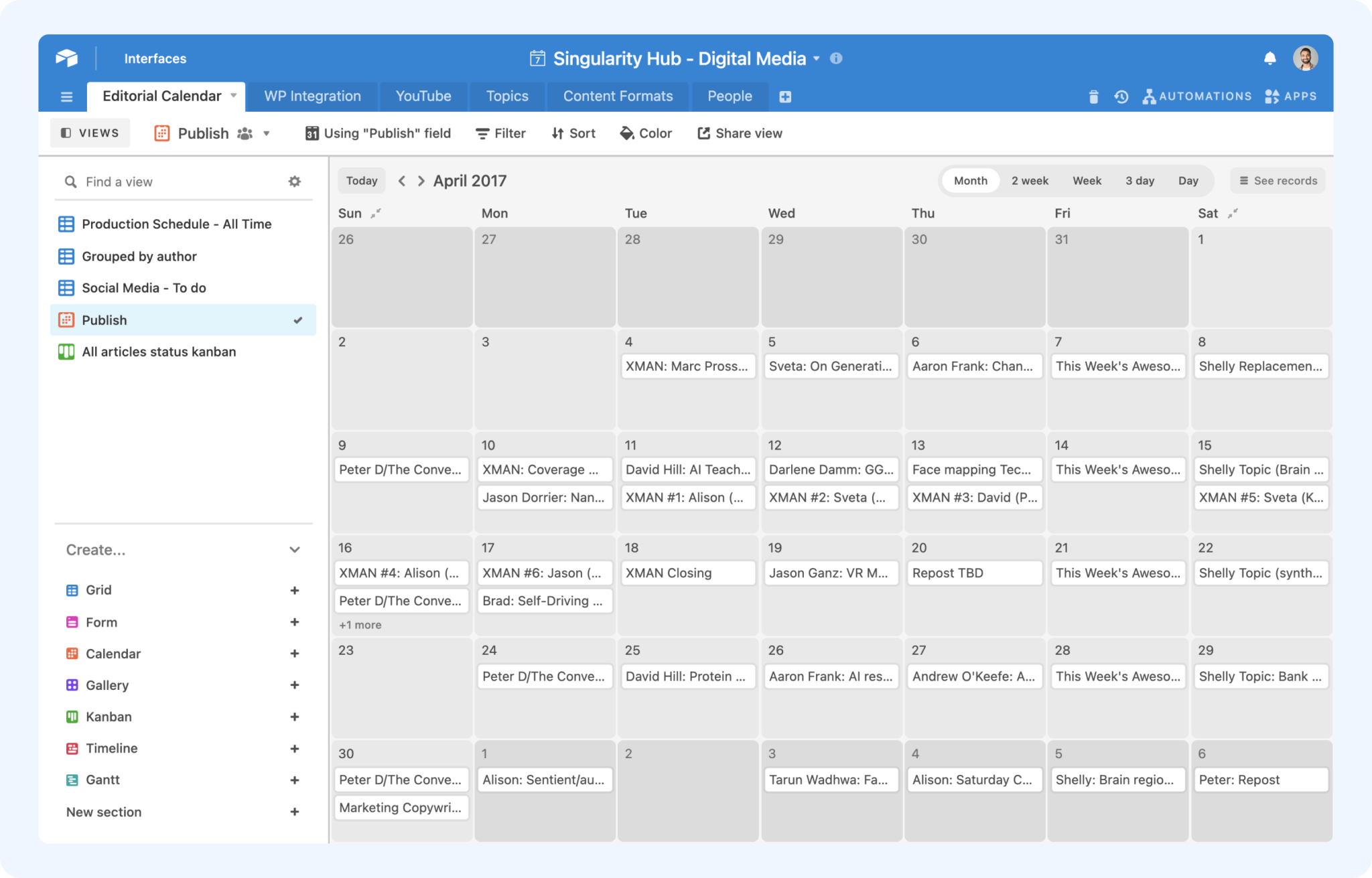 How to Choose the Best Editorial Calendar Airtable