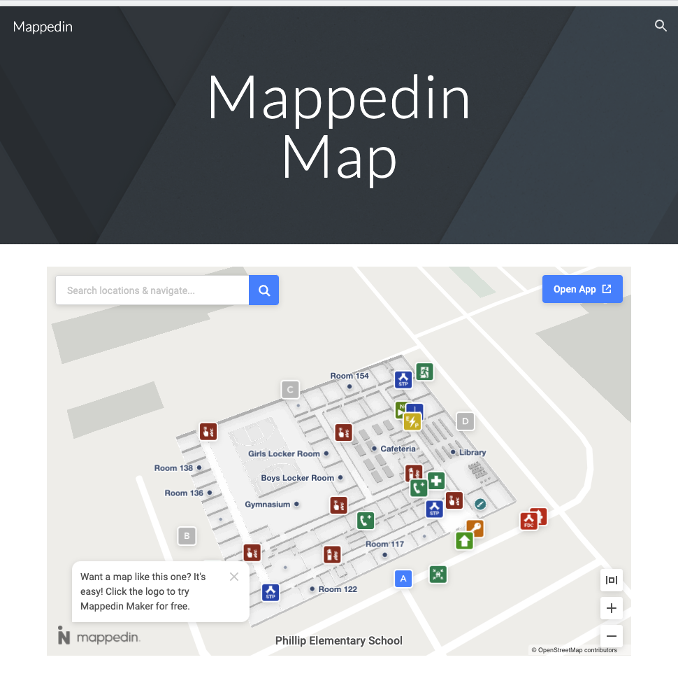 GoogleSites map embedded
