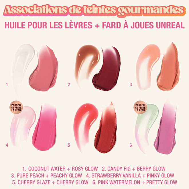 Associations des teintes Unreal Associations des teintes Unreal