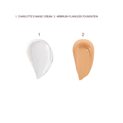 Magic Cream and Airbrush Flawless Foundation Swatches