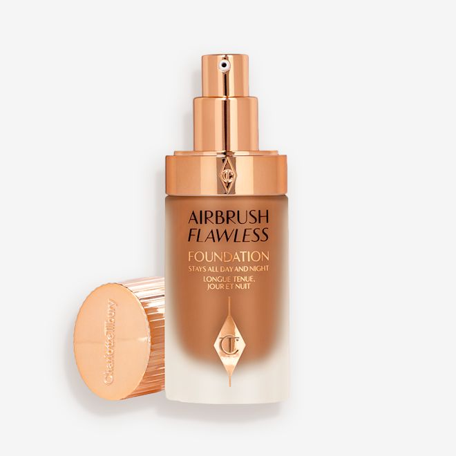 14 Warm con tapa abierta Airbrush Flawless Foundation 14 Warm abierto