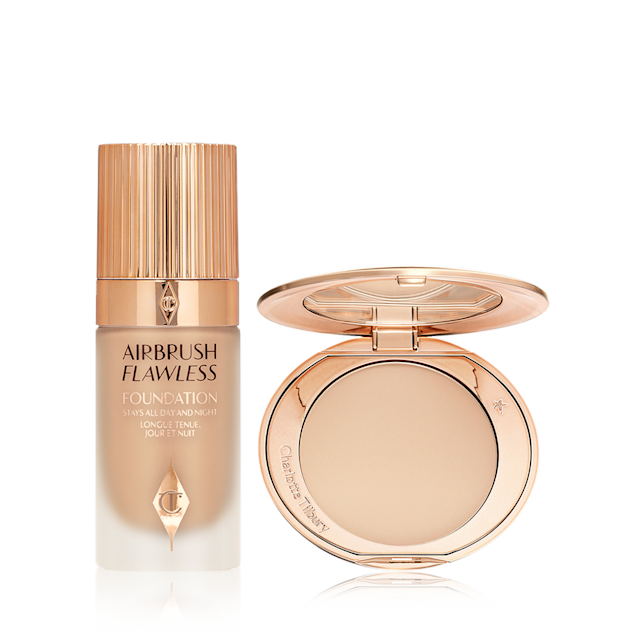 Charlotte's Flawless Poreless Skin Secrets includes Airbrush Flawless Foundation and Airbrush Flawless Finish