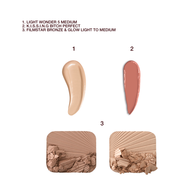 Charlotte's Sun-Kissed Glow & Sumptuous Lips Kit Swatches Charlotte's Sun-Kissed Glow & Sumptuous Lips Kit Swatches
