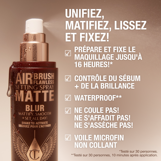 INFOGRAPHIE AIRBRUSH SETTING SPRAY MATTE CLAIMS INFOGRAPHIE AIRBRUSH SETTING SPRAY MATTE CLAIMS