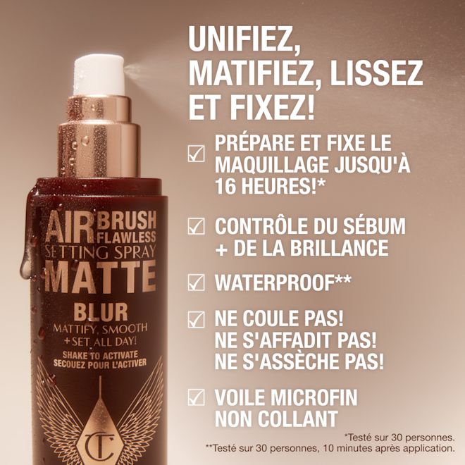 INFOGRAPHIE AIRBRUSH SETTING SPRAY MATTE CLAIMS INFOGRAPHIE AIRBRUSH SETTING SPRAY MATTE CLAIMS