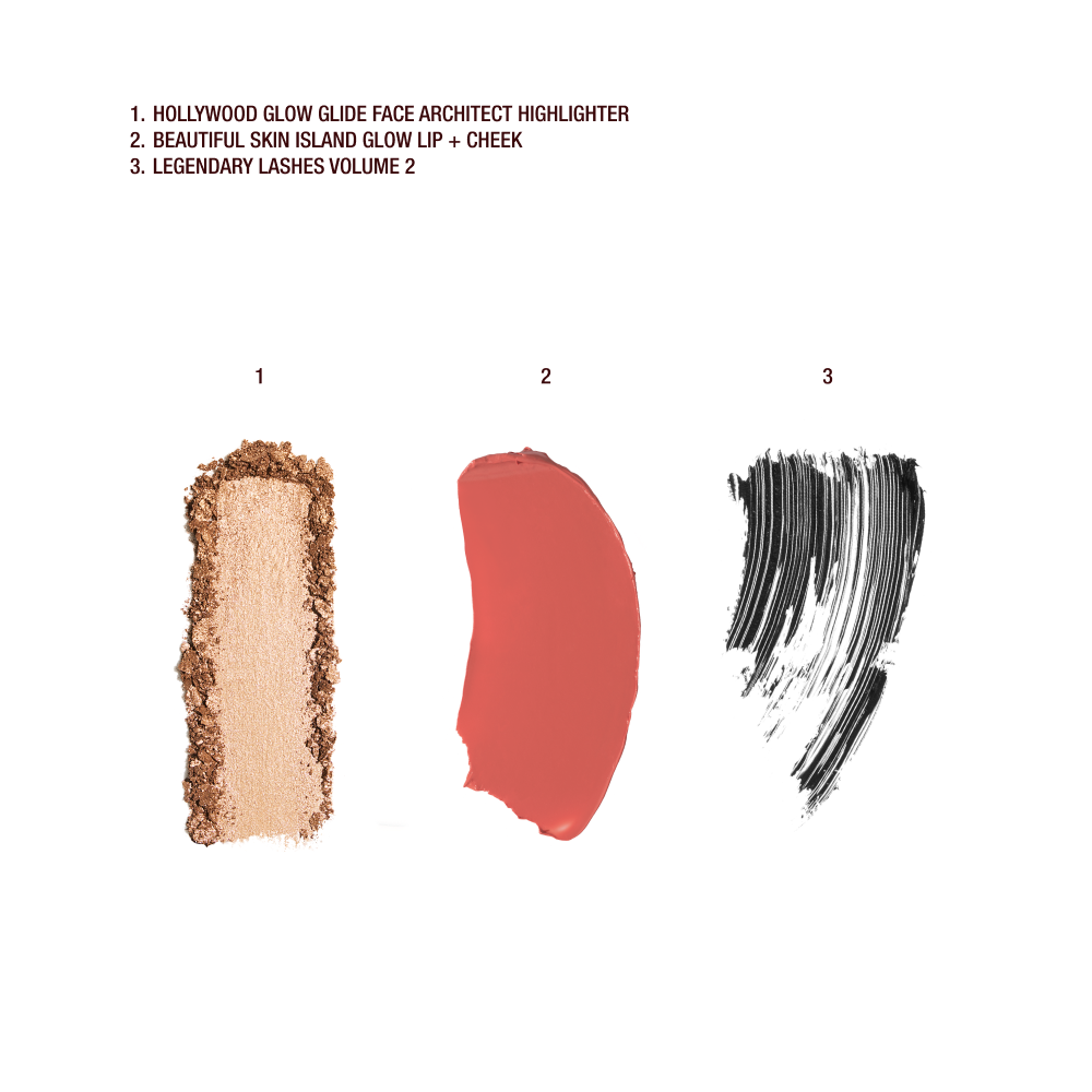 SUN-KISSED GLOW + LEGENDARY LASHES KIT - SWATCH