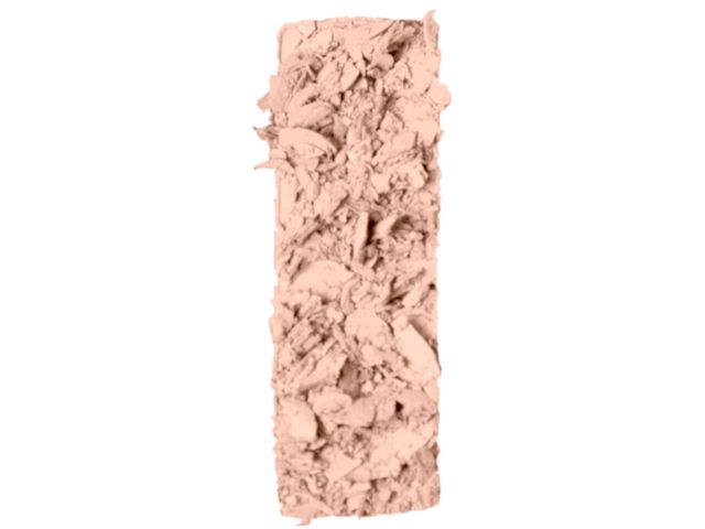 Close-up of a powder eyeshadow in a soft beige shade.