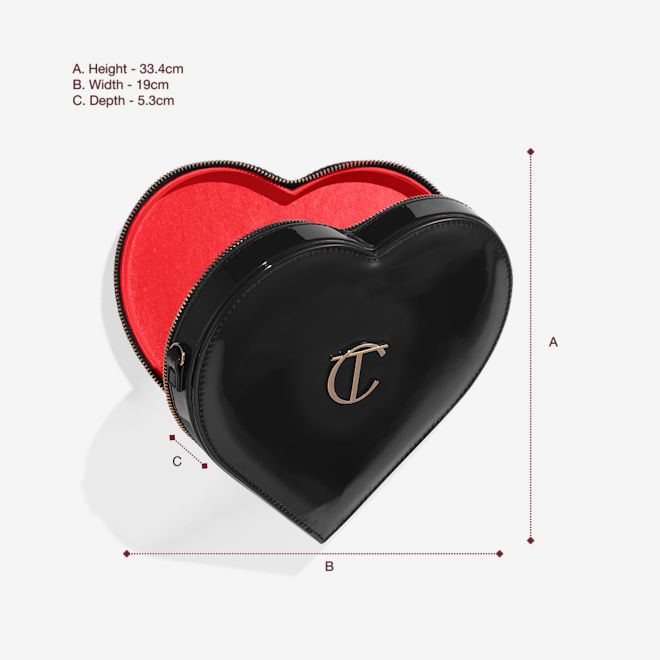 CHARLOTTE’S MYSTERY BEAUTY ICONS L.O.V.E. BAG-dimensions CHARLOTTE’S MYSTERY BEAUTY ICONS L.O.V.E. BAG-dimensions