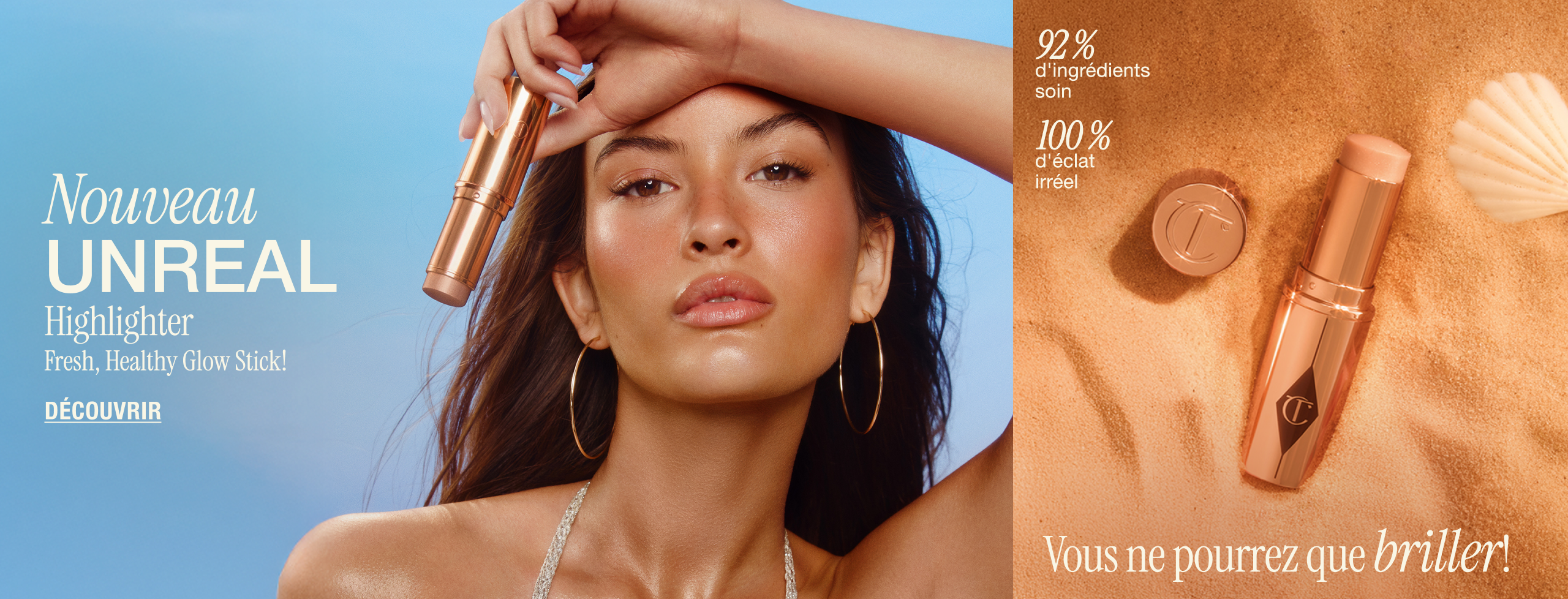 NOUVEAU! UNREAL HIGHLIGHTER FRESH, HEALTHY GLOW STICK!