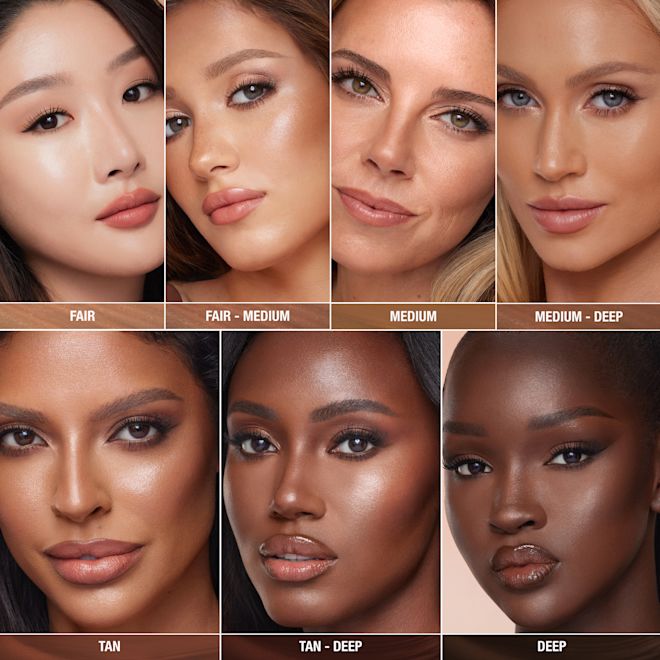 Models wearing Hollywood Contour Wand Easy Liquid Contour in different shades Models wearing Hollywood Contour Wand Easy Liquid Contour in different shades