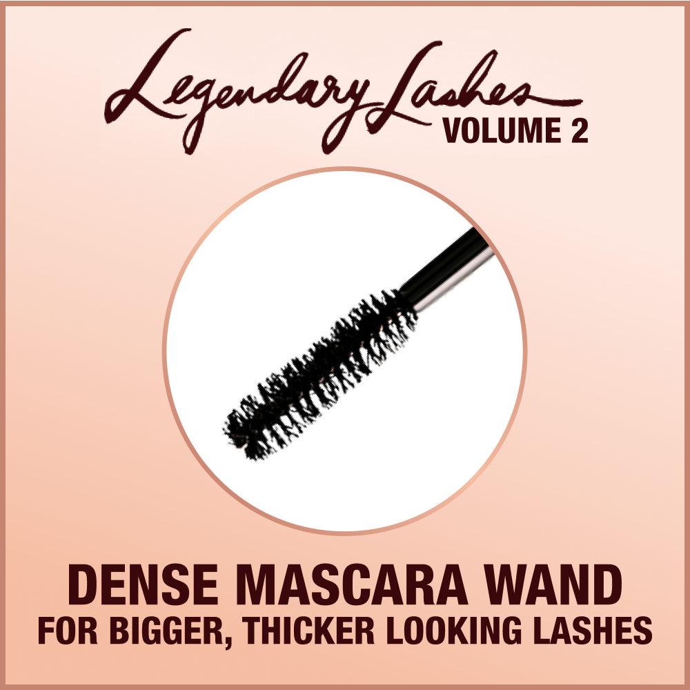 Legendary Lashes Vol 2 mascara with dense mascara wand