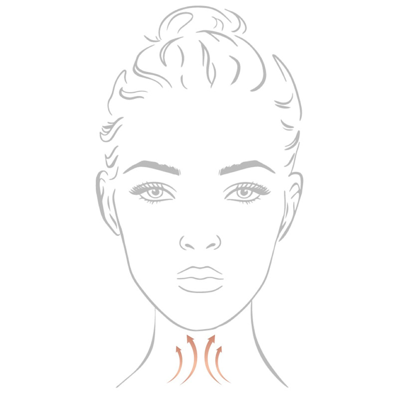 How to apply moisturiser step 4: massage neck and decolletage