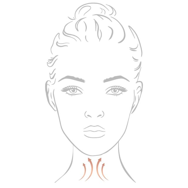 How to apply moisturiser step 4: massage neck and decolletage