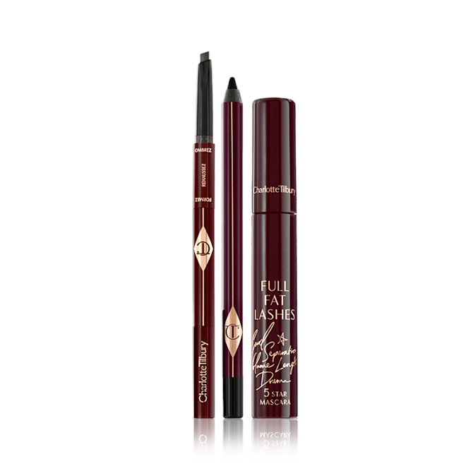 Sultry Smokey Eye Kit Product Image Sultry Smokey Eye Kit Product Image with Mascara, Eyeliner and Eyebrow Brush.