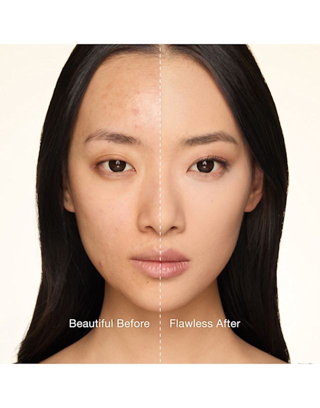 Airbrush flawless blur loose powder before and after