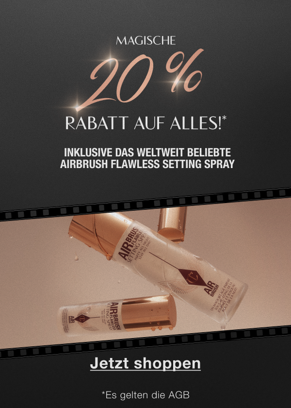 Magische 20 % Rabatt auf alles!* INKLUSIVE DAS WELTWEIT GELIEBTE AIRBRUSH FLAWLESS SETTING SPRAY