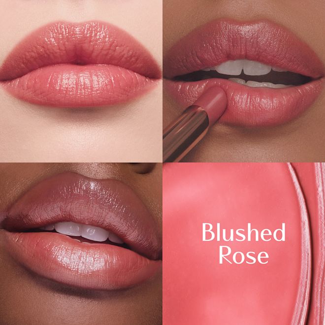 Pillow Talk Blush Balm Lip Tint - Blushed Rose Lip Grid Pillow Talk Blush Balm Lip Tint - Blushed Rose Lip Grid