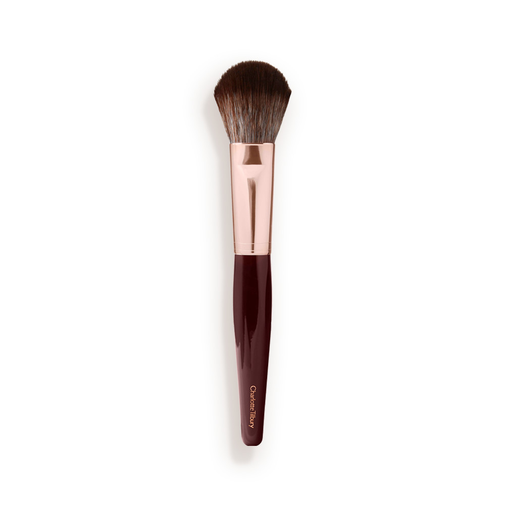 Charlotte Tilbury Bronzer & Blusher Brush - Rose Gold & Night Crimson