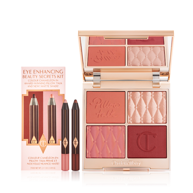 PILLOW TALK BEAUTIFYING BLUSH, GLOW + EYE KIT PACKAGING PILLOW TALK BEAUTIFYING BLUSH, GLOW + EYE KIT PACKAGING