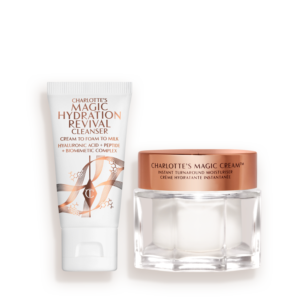 Emballage du Charlotte&#x27;s Magic Skin-Reviving Duo