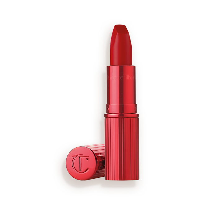 Hollywood Vixen: Bright Red Matte Lipstick