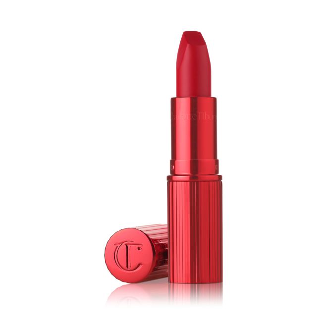 Hollywood Vixen: Bright Red Matte Lipstick