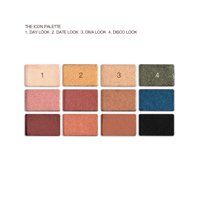 Muestra de tonos de The Legendary Eyes Icon Palette