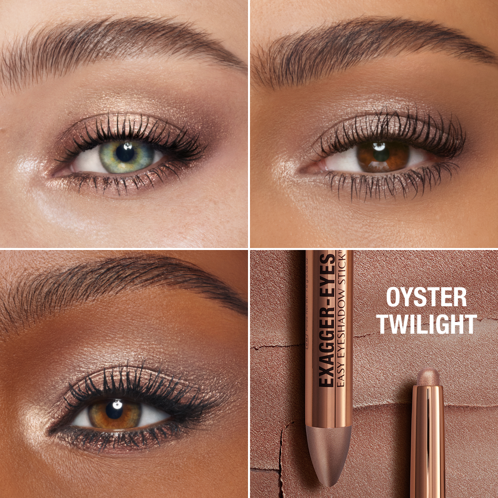 Exagger-eyes Eyeshadow Stick - Oyster Twilight Model Close Up Grid