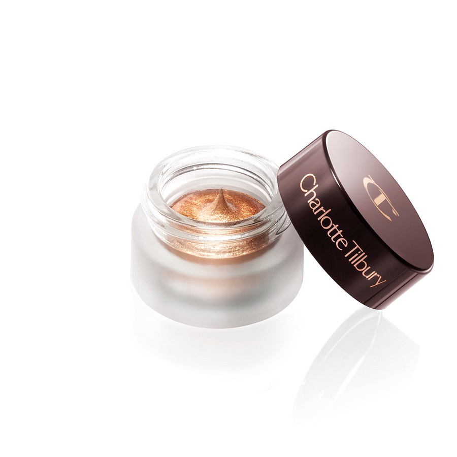 Eyes to Mesmerise cream eyeshadow pot in Star Gold, a warm golden amber shade