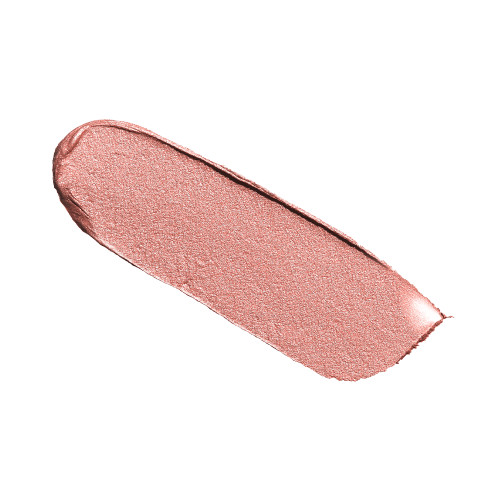 Swatch of a cream eyeshadow in a rose gold shade with very fine shimmer.