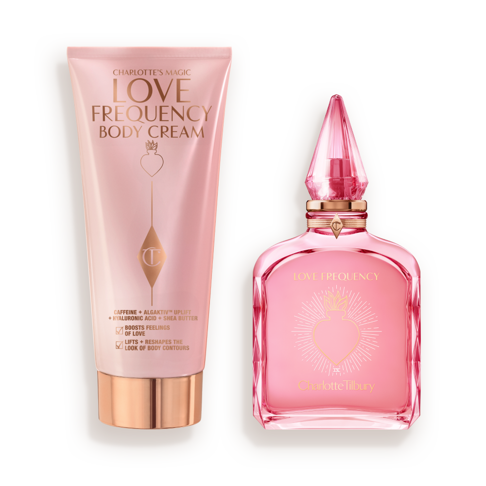 Love Frequency Fragrance & Magic Body Duo: Rose Floral Perfume +