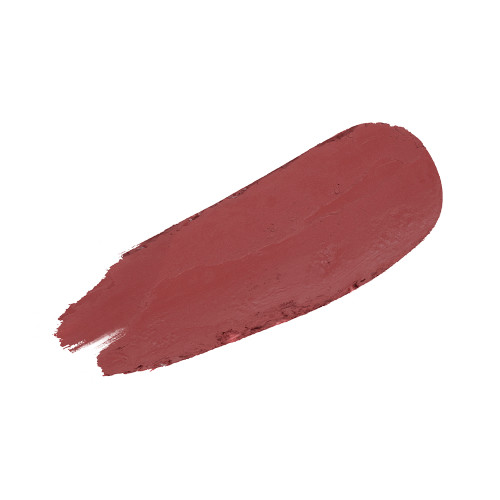 Swatch of a matte lipstick in dusty rose colour.
