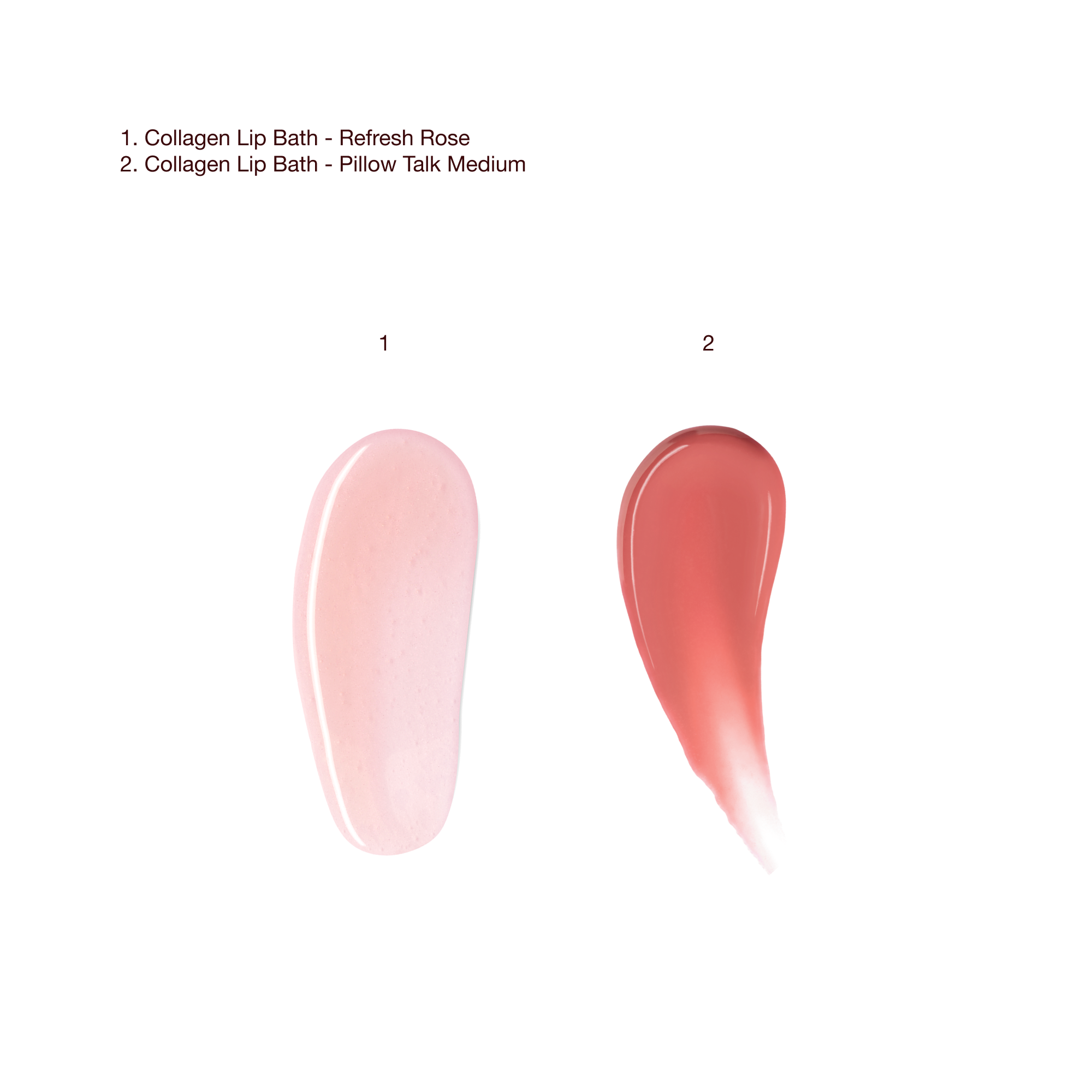 Collagen Lip bath swatches