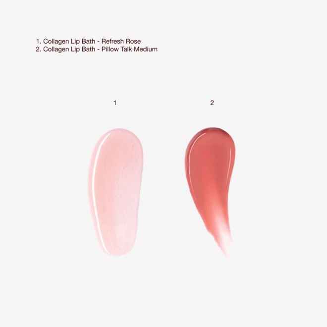 Collagen Lip bath swatches Collagen Lip bath swatches