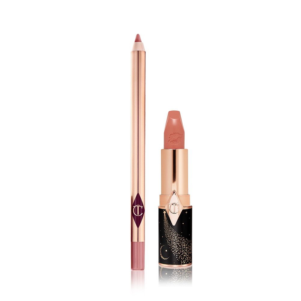 Jk Magic Luscious Lip Slick Peachy Nude Rose Lipstick Liner Charlotte Tilbury