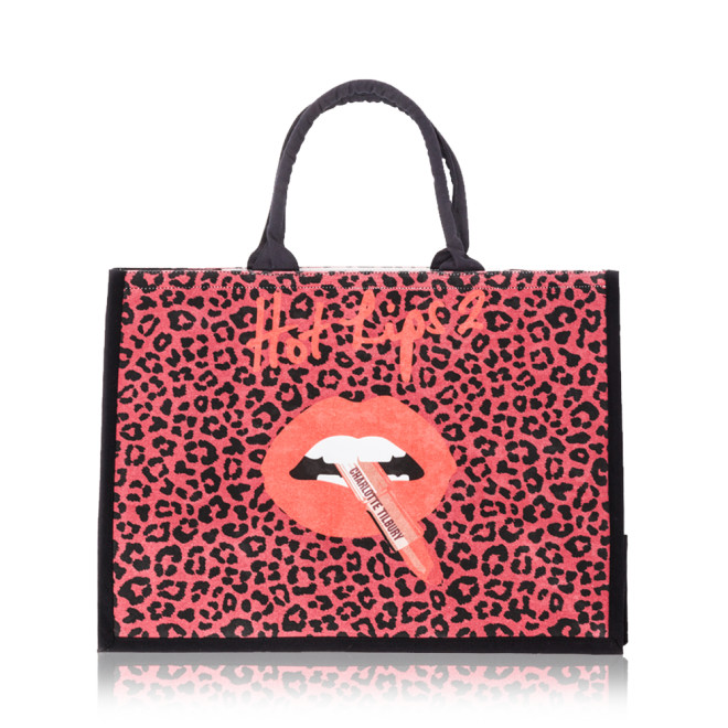 Hot Lips 2 The Timeless Leopard Tote Bag In Modern Leopard Red – Hot ...