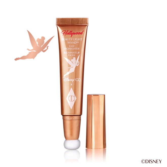 Disney100 x Charlotte Tilbury Beauty Light Wand in Spotlight tube with lid off Disney100 x Charlotte Tilbury Beauty Light Wand in Spotlight tube with lid off